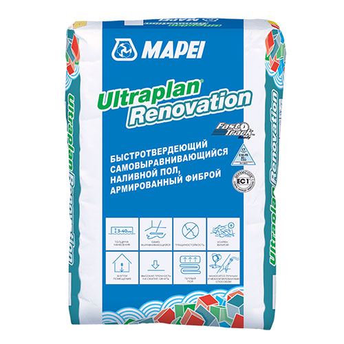 Ровнитель для пола Mapei Ultraplan Renovation, 23кг